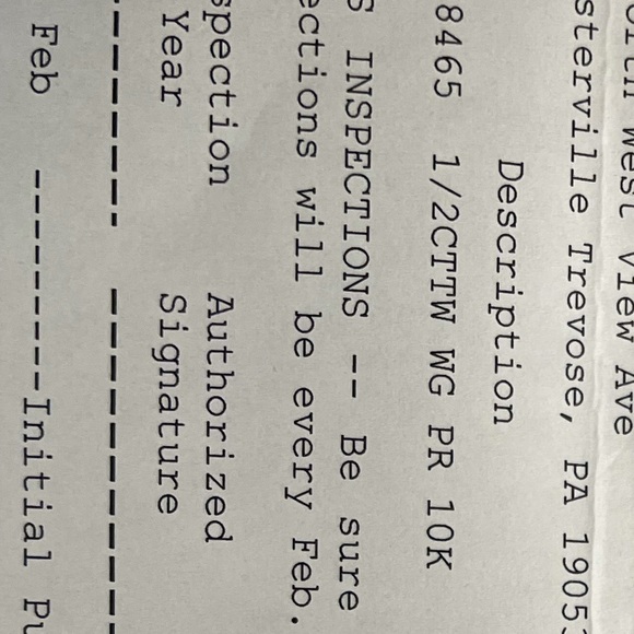 10k WG DIAMOND RING - Picture 7 of 7